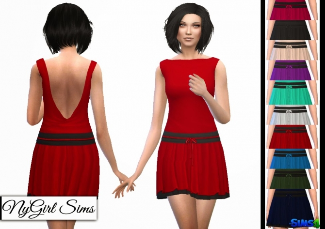 Sims 4 Layered Sleeveless Day Dress at NyGirl Sims