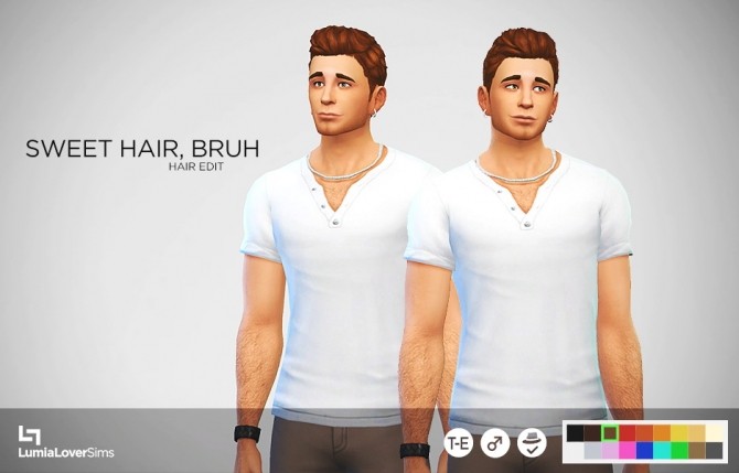 Sims 4 Swet hair edit, Bruh at LumiaLover Sims