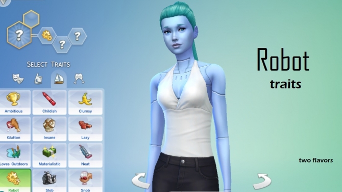 Sims 4 Robot trait (2 flavors) by captainkyokyo at Mod The Sims