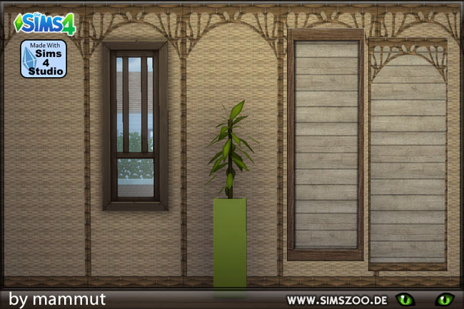 Sims 4 Naturi1 walls by Mammut at Blacky’s Sims Zoo