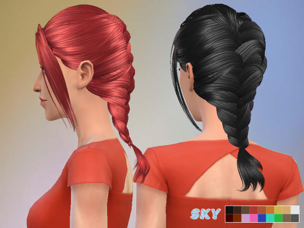 Sims 4 Hair 149 by Skysims at TSR