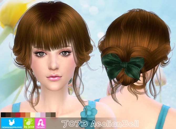 Sims 4 J073 Aeolian Bell hair (Pay) at Newsea Sims 4