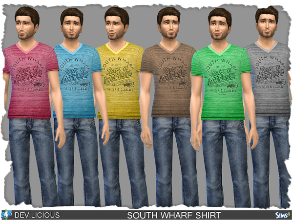 Sims 4 Printed Shirts Pack by Devilicious at TSR