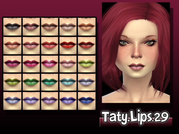 Sims 4 Lips 29 by Taty at TSR
