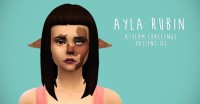 Ayla Rubin (Asylum Challenge) by simsinmypocket at Mod The Sims