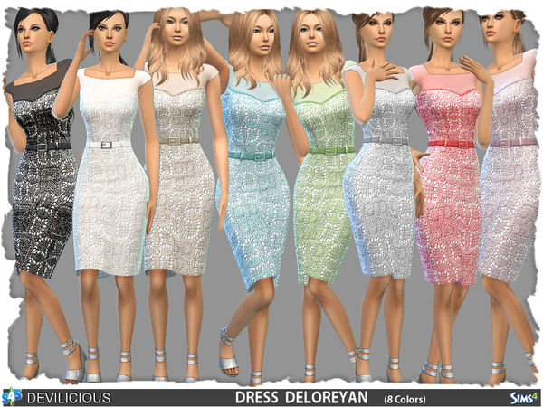 Sims 4 2 Croshed Dresses by Devilicious at TSR
