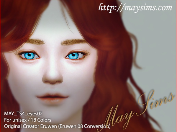Sims 4 Eyes 02 (Eruwen 08 conversion) at May Sims