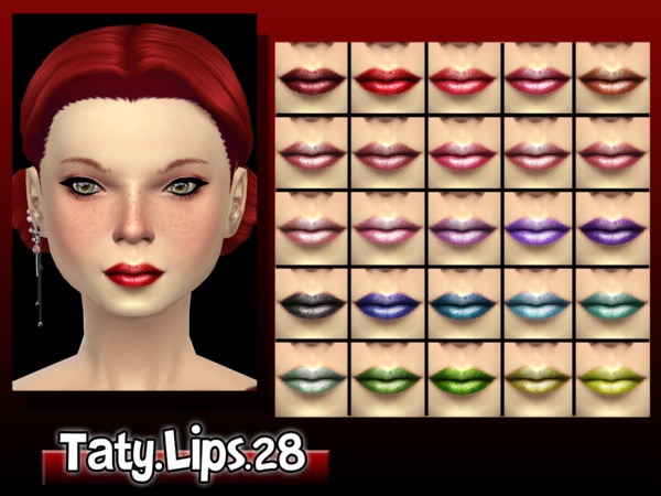 Sims 4 Lips 28 by Taty at TSR
