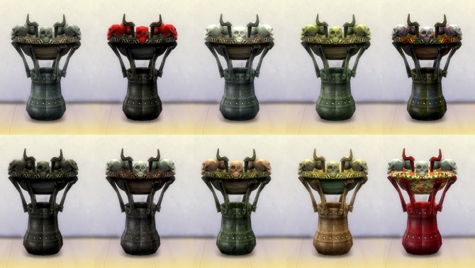 Sims 4 Sims 2 Resurrect o Nomitron as Gothic End Table by Esmeralda at Mod The Sims