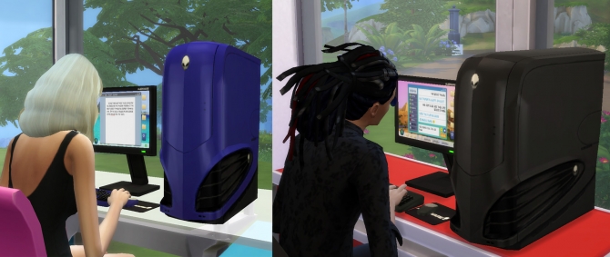 Sims 4 MaxoidMonkeys Alienware PC by Esmeralda at Mod The Sims