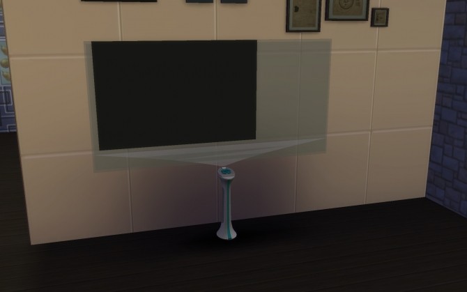 Sims 4 Dixie flatscreen hologram ts3 conversion by g1g2 at Mod The Sims