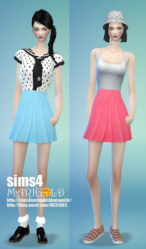 Pleated skirt at Marigold » Sims 4 Updates