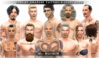 SAMCRO Tattoos & Scars Pack by Mr. Mayhem at Mod The Sims