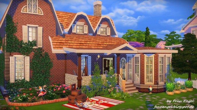 Sims 4 Magnolia house by Julia Engel at Frau Engel