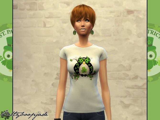 Sims 4 SAINT PATRICK tops set by Bettyboopjade at Sims Artists