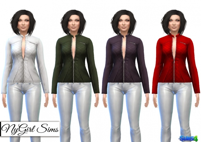 Sims 4 Quilted Athletic Jacket at NyGirl Sims