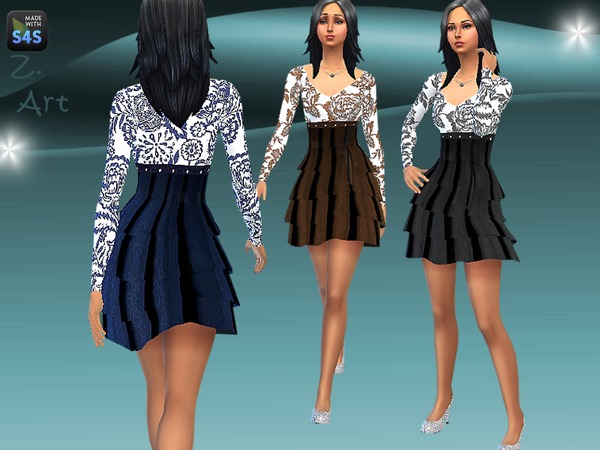 Sims 4 Swing dress by Zuckerschnute20 at TSR