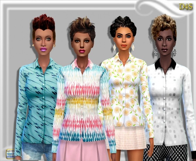 Sims 4 Ladies Shirts at Dreaming 4 Sims