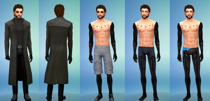 Sims 4 Adam Jensen: Deus Ex in TS4 by Esmeralda at Mod The Sims