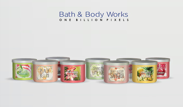 Sims 4 Bath & Body Works Shop and Set at One Billion Pixels