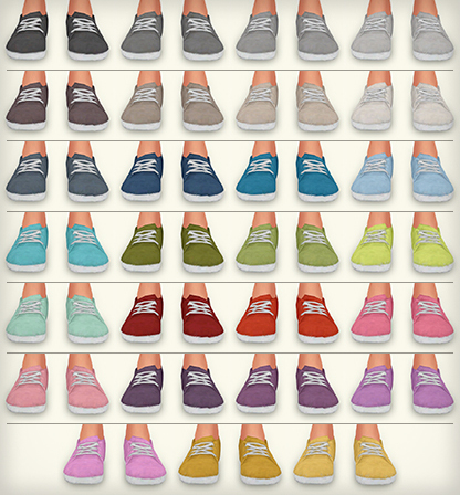 Sims 4 Canvas shoes at Simsrocuted