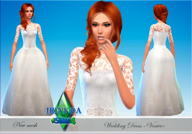 Sims 4 Venice Wedding Dress at Irink@a