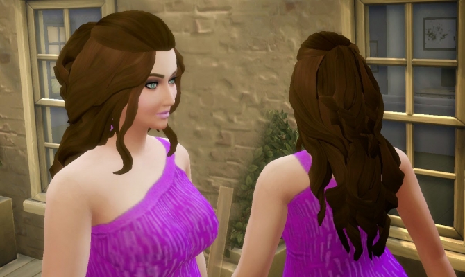 Sims 4 Romantic Hair by Kiara at My Stuff
