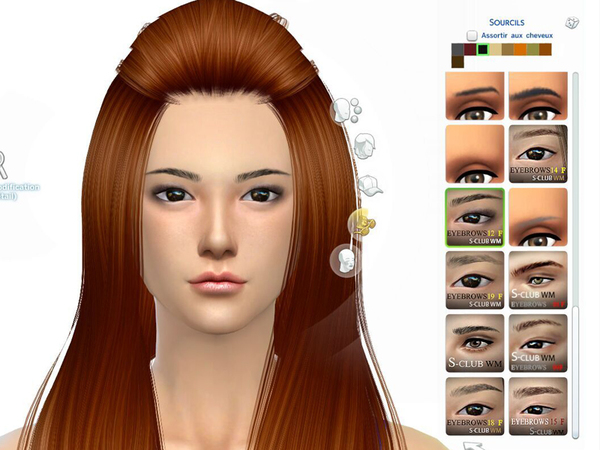 Sims 4 Eyebrows 12 F by S Club WM at TSR