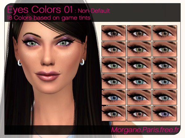 Sims 4 Eyes Colors 01 Non Default by MorganeParis at TSR