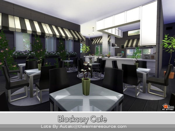Sims 4 Blackcory Cafe by autaki at TSR