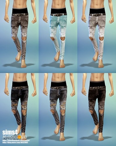 Sagging destroyed jeans at Marigold » Sims 4 Updates