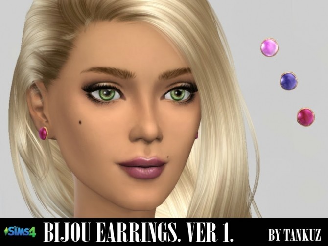 Sims 4 Bijou Earrings at Tankuz Sims4