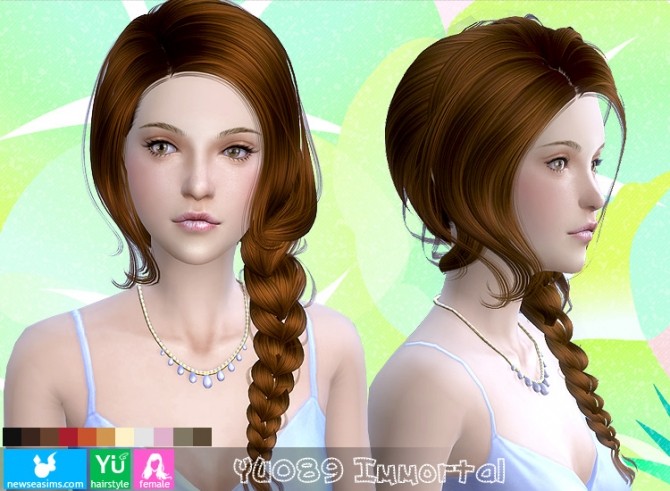 Sims 4 YU089 Immortal hair (Pay) at Newsea Sims 4
