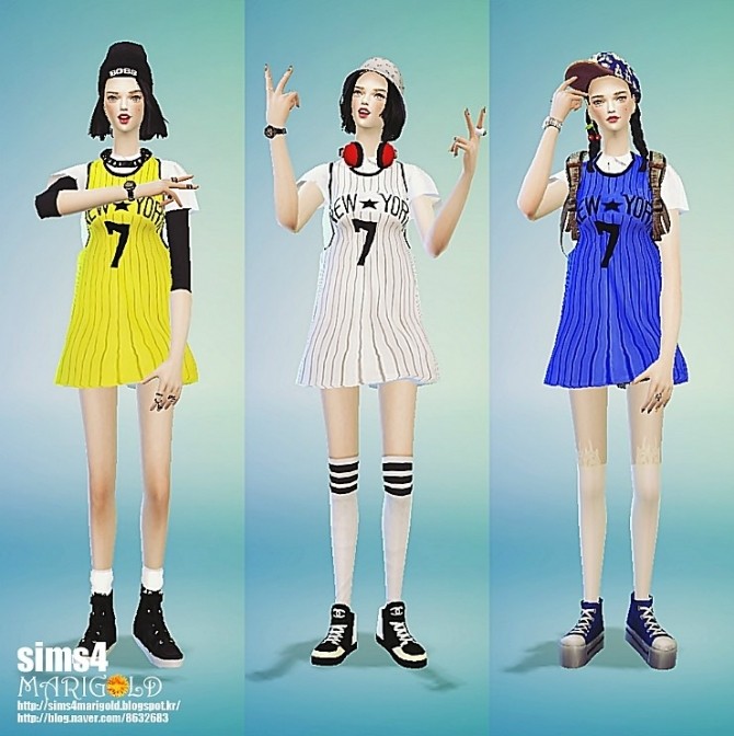 Sims 4 Hiphop sporty onepiece at Marigold