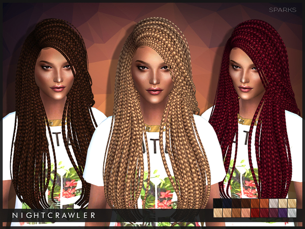 Sims 4 Sparks hair by Nightcrawler at TSR