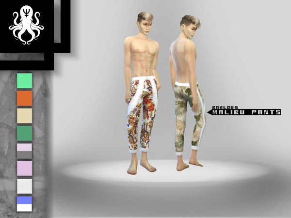 Sims 4 Malibu pants by Bazlou at TSR