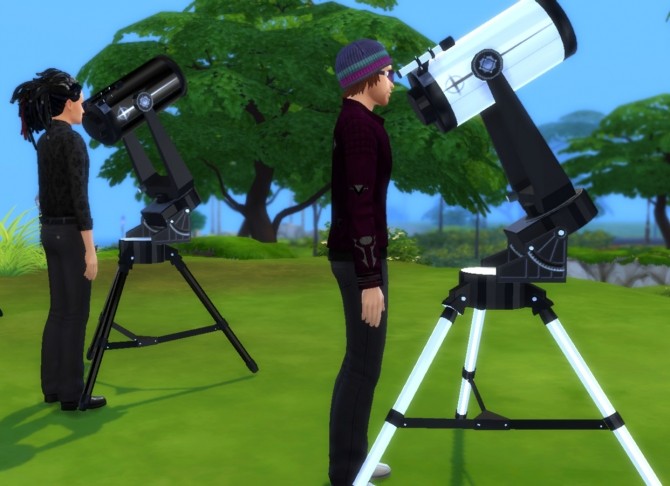 Sims 4 Telescope as Observatory Alternative by Esmeralda at Mod The Sims