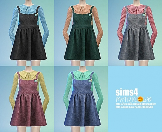 Check Blouse Suspender Onepiece At Marigold Sims Updates