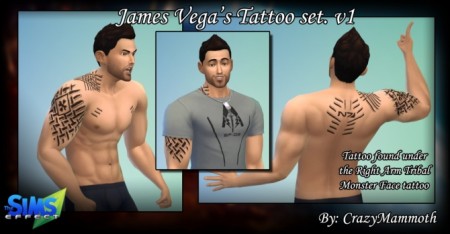 Mr Beef Cake Himself James Vega’s Tattoo set at Crazy Mammoth