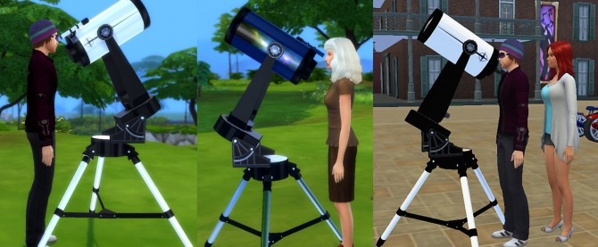 Sims 4 Telescope as Observatory Alternative by Esmeralda at Mod The Sims