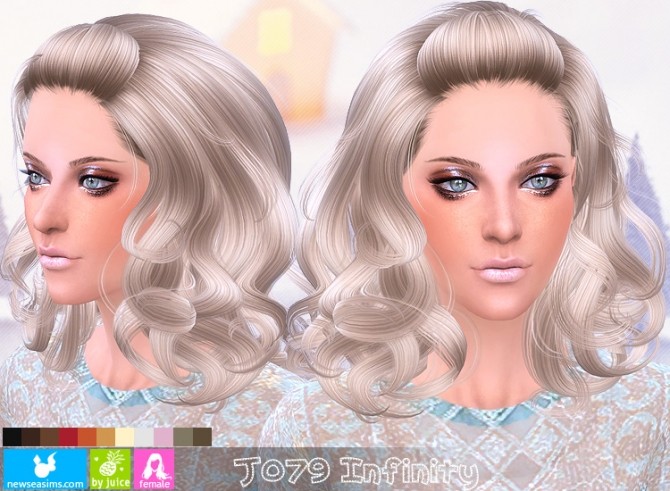 Sims 4 J079 Infinity hair (Pay) at Newsea Sims 4