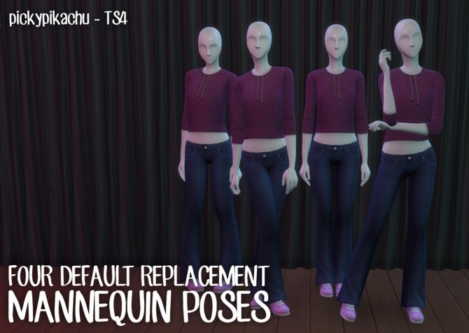 Sims 4 Replacement Mannequin Poses at Pickypikachu
