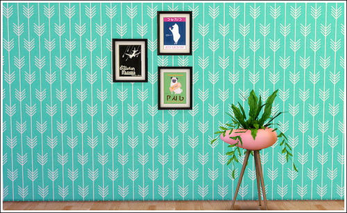 Sims 4 Simlish art 2 set of paintings at Lina Cherie