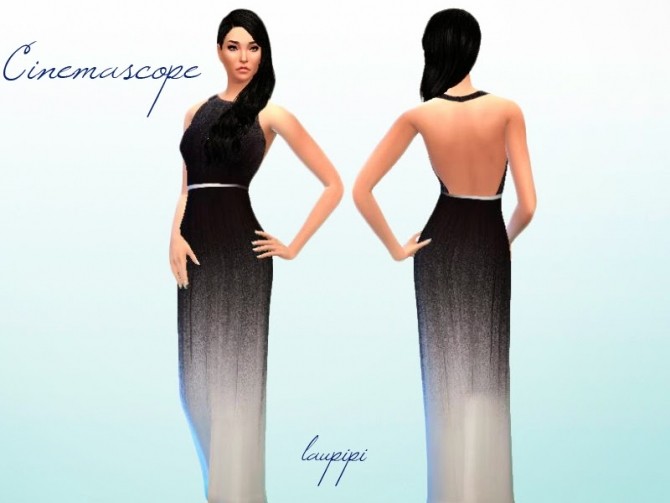 Sims 4 Cinemascope dress at Laupipi