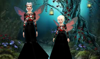 Sims 4 Butterfly Dresses at Amberlyn Designs