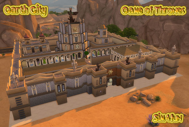 Sims 4 GoT Qarth City by Sim4fun at Sims Fans