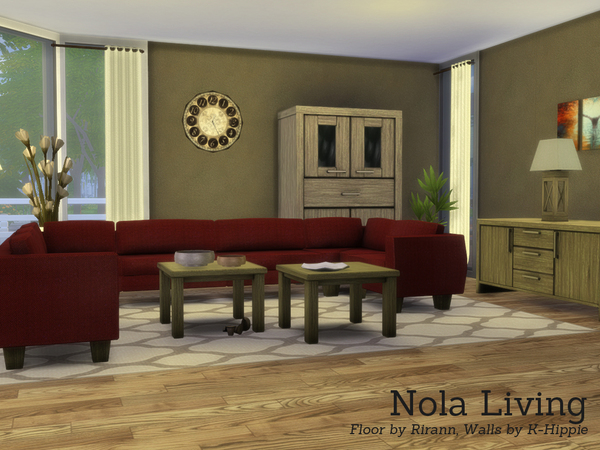 Sims 4 Nola Living by Angela at TSR