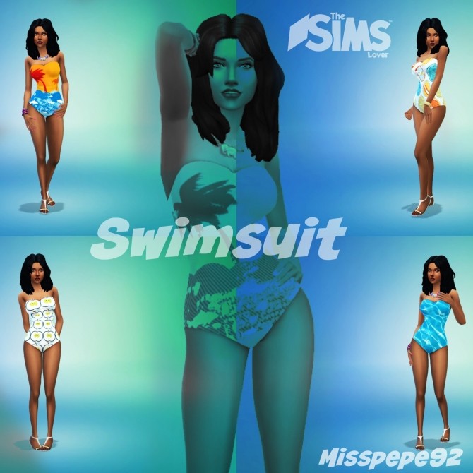 Sims 4 Swimsuit by MissPepe92 at The Sims Lover
