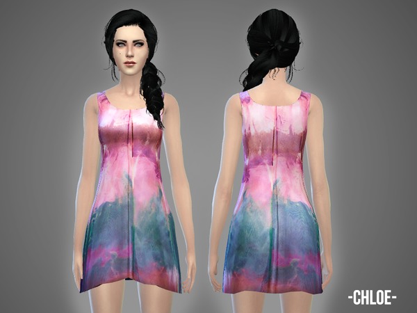 Sims 4 Chloe dress by April at TSR
