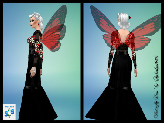 Sims 4 Butterfly Dresses at Amberlyn Designs